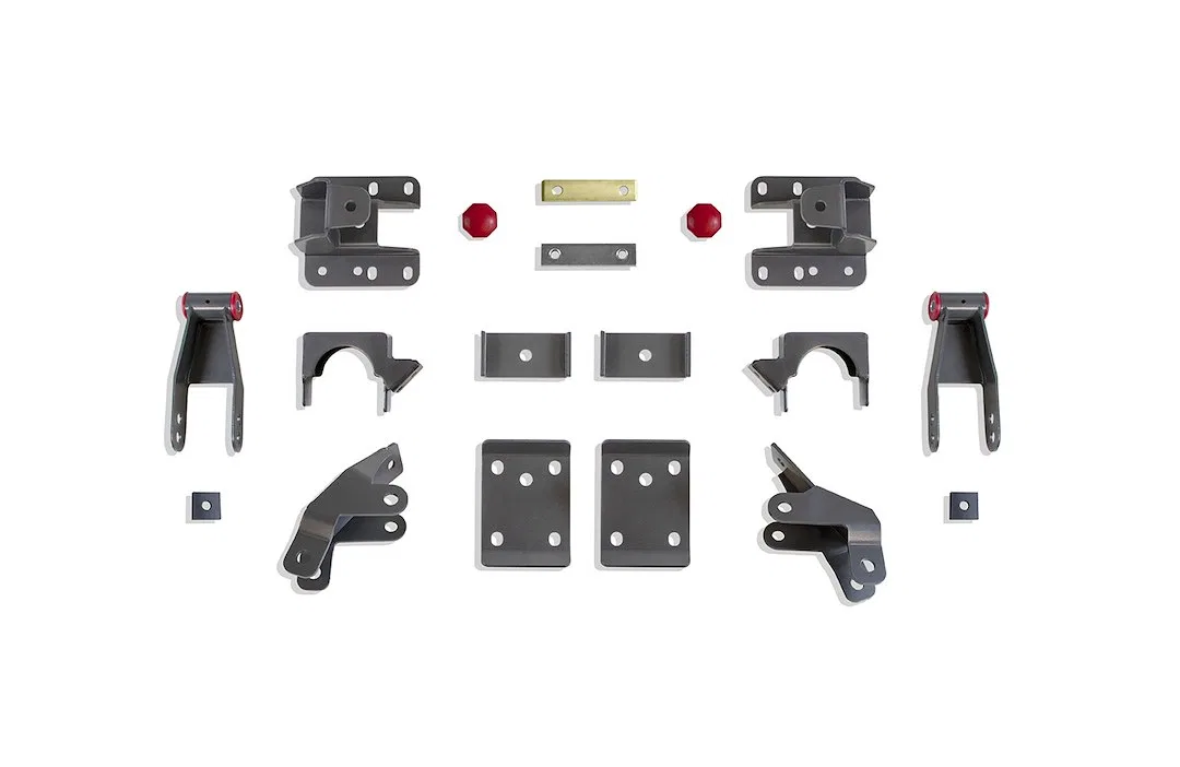 201540 – MAXTRAC Leaf Spring Over Axle Conversion Kit, 3 To 4 Inch Drop With Spring Hanger/ Spring Plate/ Axle Bracke...